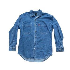 Vtg 90's Unisex Size Small Official Warner Bros. Looney Tunes Denim Style Shirt